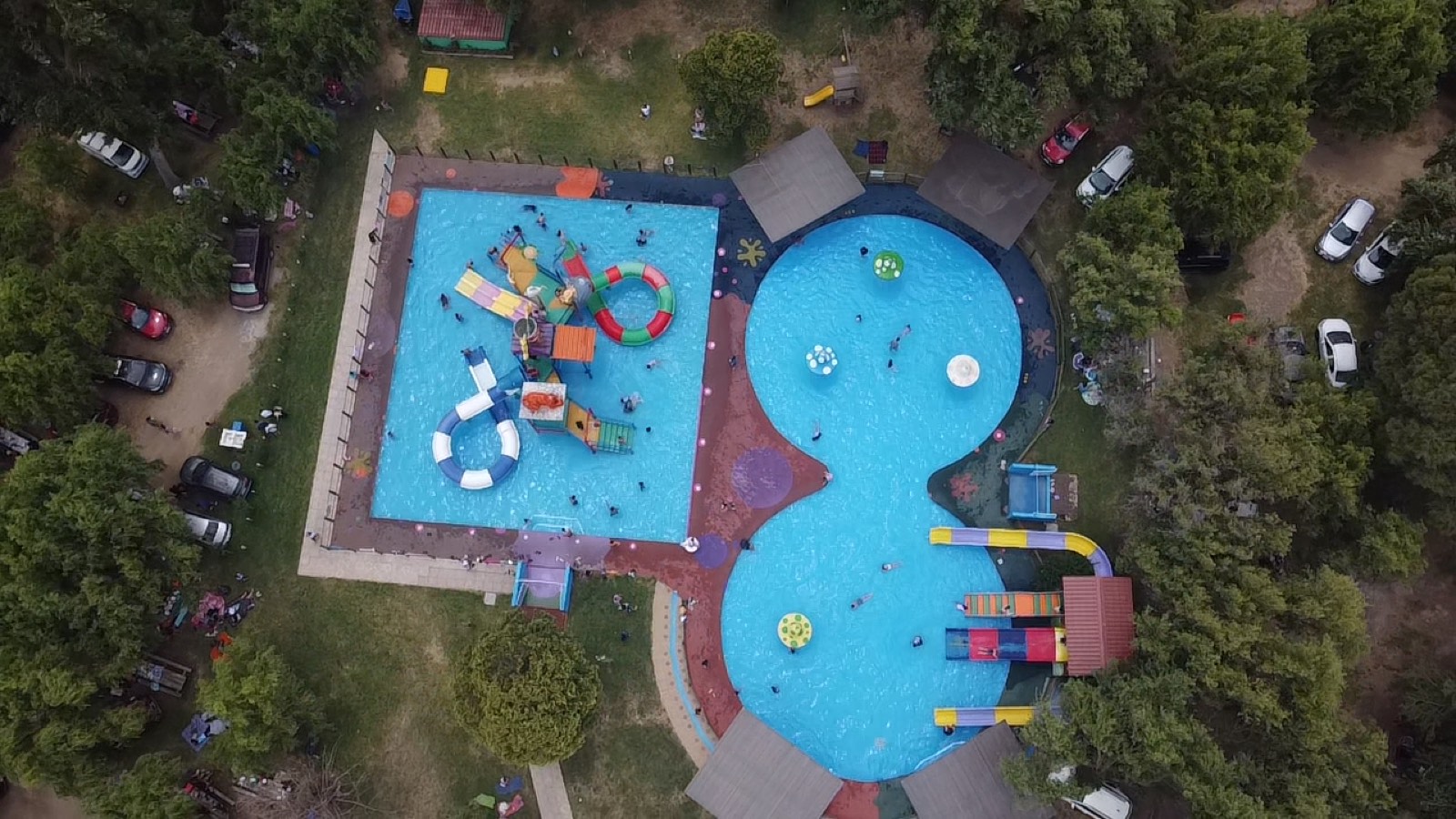 Parque de eventos de la Fiesta Navidad de Arcor producida por JAIA en Chile