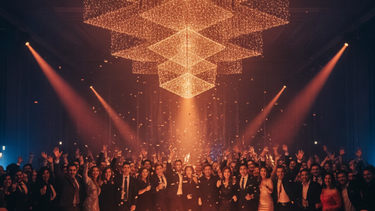 Fiesta de fin de año corporativa memorable en Chile — Productora JAIA